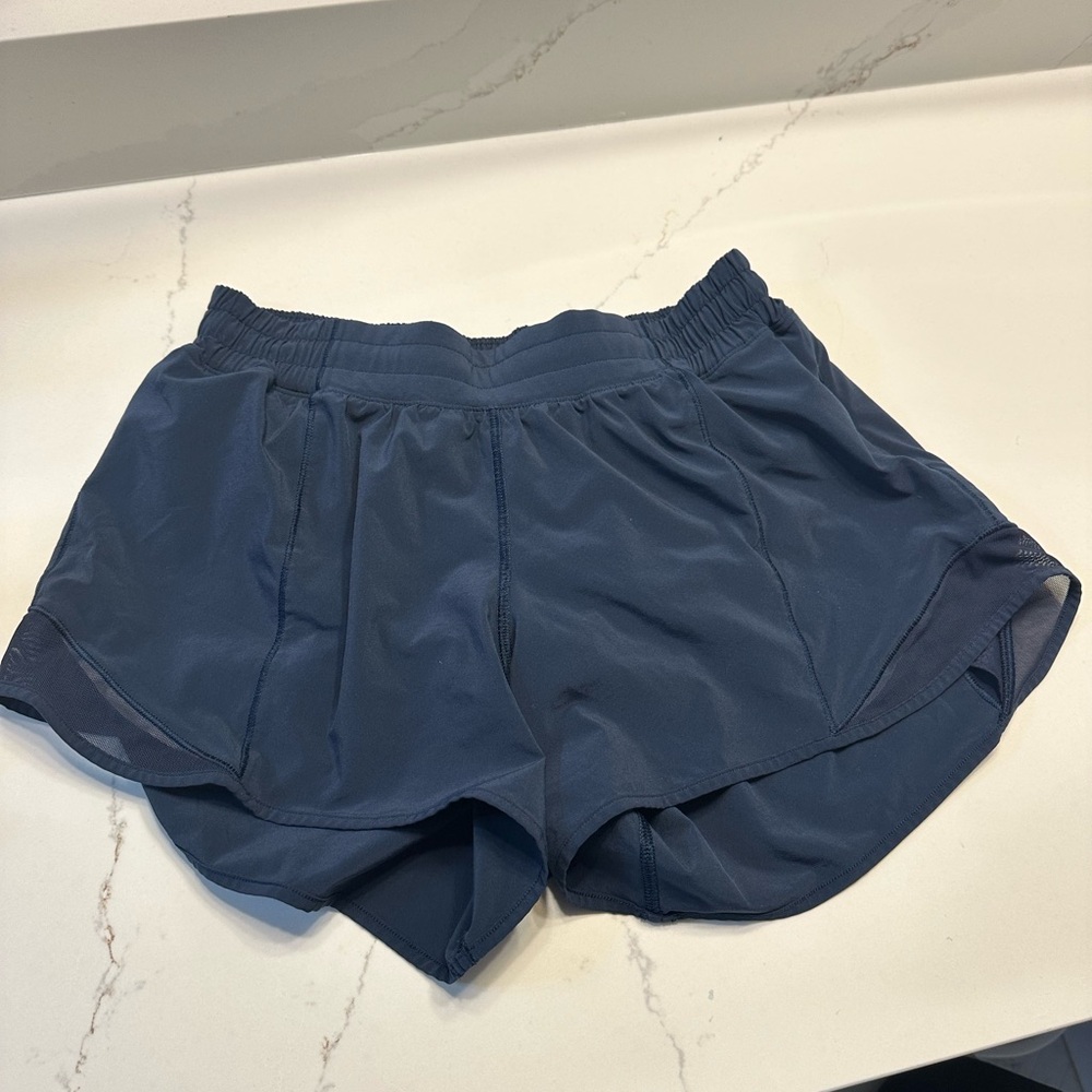 Lululemon Navy Hotty-Hot shorts